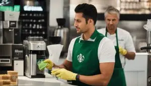 Empleado limpieza, Limpieza Starbucks, Empleo limpieza, Trabajo limpieza